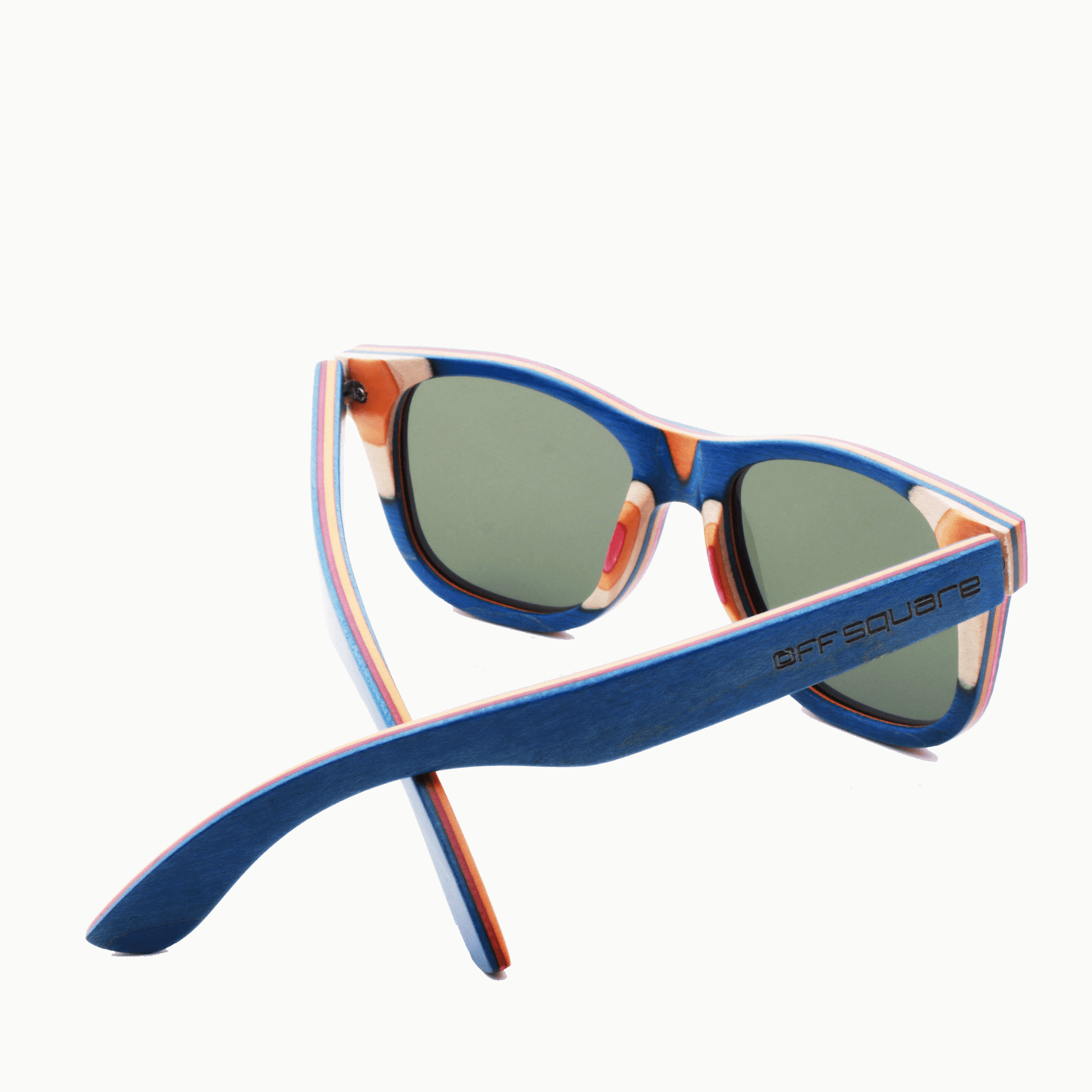 Slide Recycled Skateboard Deck Blauw - offsquareofficial